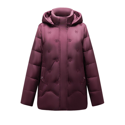 中老年短款羽绒服大码宽松