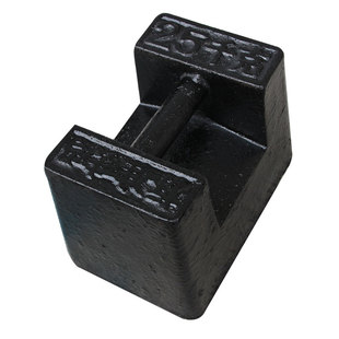 锁型砝码25kg铸铁校准称电梯秤砣法码块标准健身20千克吨公斤压铁