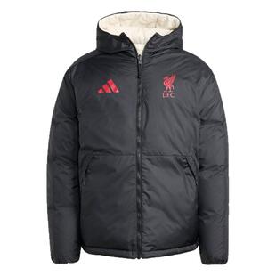 皇贝正品Adidas阿迪达斯利物浦运动休闲双面穿连帽羽绒服男JW7902