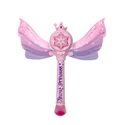 仙女魔法棒泡泡机女孩