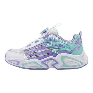 Skechers/斯凯奇正品四季款大童旋转扣透气运动休闲鞋303972L-WHT