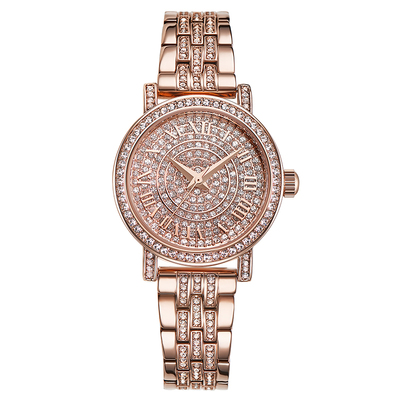 金色满天星高级优雅钢带女士手表