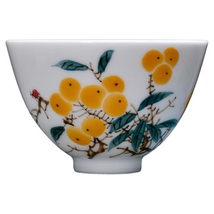 景德镇陶瓷中式茶具手绘写意釉下五彩茶壶盖碗主人杯送礼自用