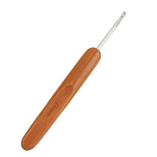 钩针工具配件diy手工编织毛线玩偶初学者碳化竹木柄粗细勾全套装