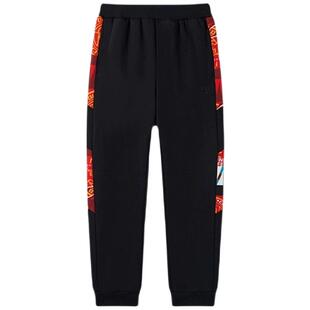 361童装儿童加绒长裤新年秋冬新款男童裤子年装青少年男孩运动裤