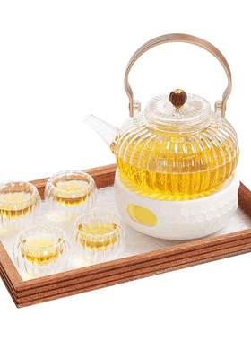 水果花茶壶蜡烛温茶炉煮茶器耐热