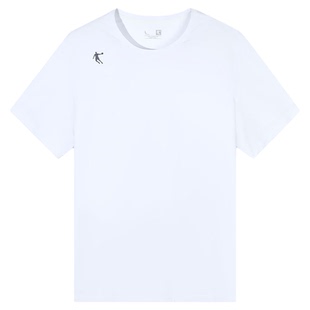 乔丹冰丝短袖T恤男款2026夏季新款宽松透气跑步运动上衣羽毛球服