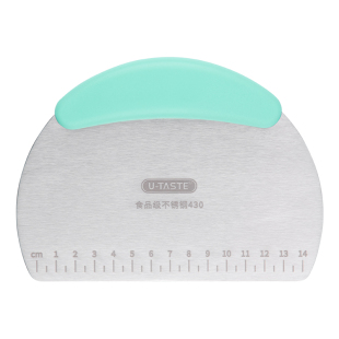 U-Taste有它刮板切面刀304不锈钢带家用揉面垫专用切面团无开刃