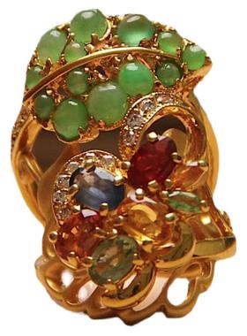 彩宝承李李女翡翠·时尚戒指个性