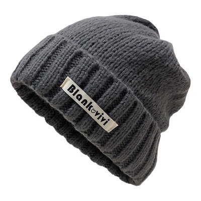 Classy key新加坡设计师联名款针织帽保暖护耳毛线帽女显脸小冷帽