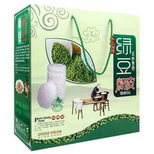 空盒 现货绿豆粉皮红薯粉皮3-5斤礼盒包装盒粉皮手提包装纸箱定制