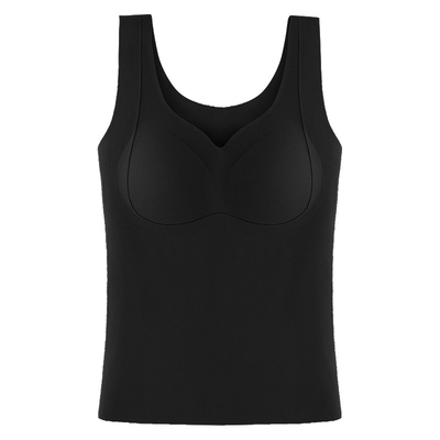 大码带胸垫免穿文胸保暖背心