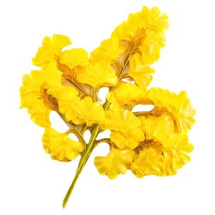 仿真银杏叶室内阳台假树叶子塑料树枝工程造景婚庆假花装饰绿植