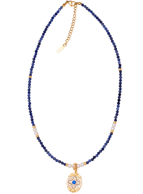 2025新款轻奢小众微镶串珠项链