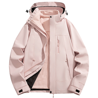 稻草人小个子冲锋衣女款2025新款防风防水登山服情侣款男外套上衣