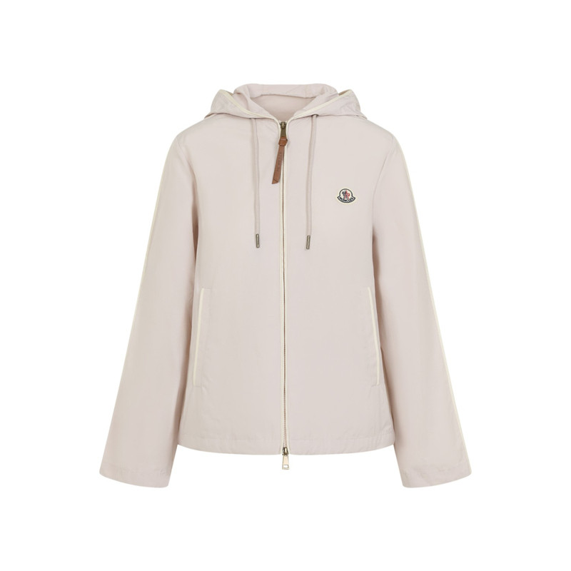 MONCLER 女士Sarracenia 粉色涤棉连帽外套 26早春意大利代购蒙口