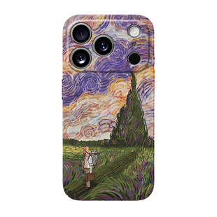 梵高傍晚时分磁吸适用苹果17Pro手机壳iphone15promax全包16e防摔14plus超薄硬壳13磨砂12mini个性11