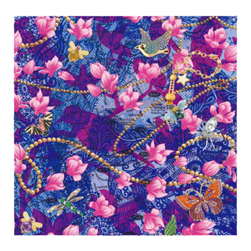 VIESCA上海地图玉兰花昆虫丝绸礼物真丝有故事丝巾100%桑蚕丝礼盒