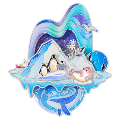 国自博极地动物冰箱贴