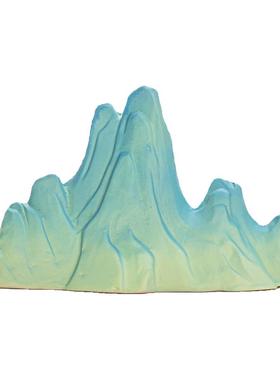 只此青绿假山陶瓷新中式鱼缸