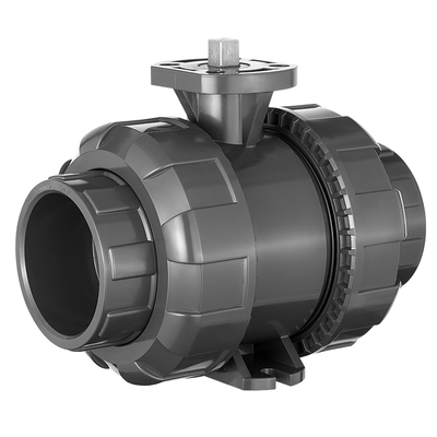 戎生UPVC高平台气动活接球阀