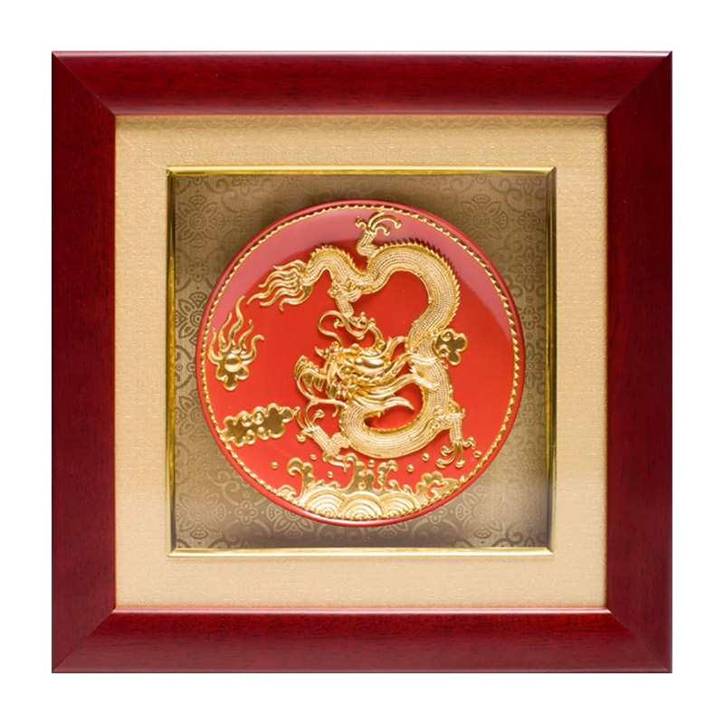 厦门漆线雕工艺品摆件金箔礼品