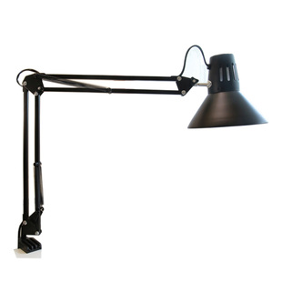 超大灯罩美式超长杆金属铁艺工业工作夹子式台灯学习检测设计师灯