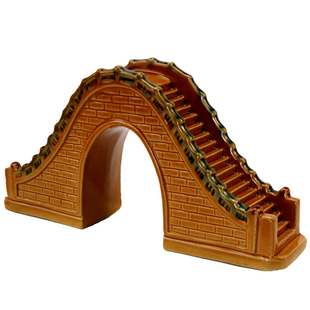 鱼缸造景摆件盆景摆件假山小桥流水摆件微景观家用客厅小桥小摆件