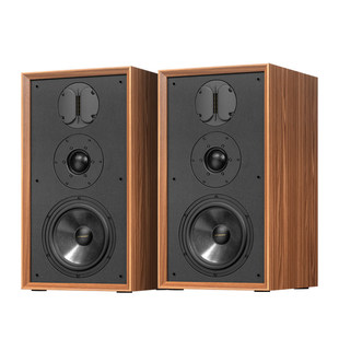 德宜美8寸三分频书架音箱发烧级hifi无源音箱高保真家用音响一对