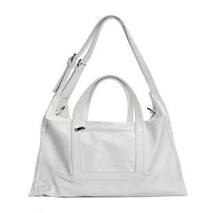 简着 /奥狄克斯托特包 白色辣妹风街头大容量双肩带斜挎包百搭女