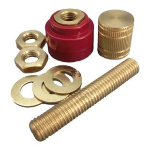 特大555全铜60长接线柱M10铜帽线柱逆变器锂电池接线器电焊机接线