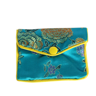 锦囊按扣首饰袋文玩钮扣布袋小锦袋拉链手链盒项链首饰袋戒指袋子