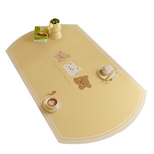 长椭圆形餐桌垫可伸缩pvc防水防油防烫耐高温桌布高级感可擦免洗