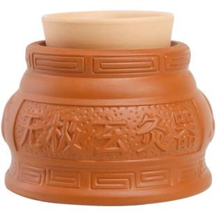 无极玄灸罐儿童脐灸罐家用艾柱悬灸器具神灸紫砂陶瓷阴阳艾灸罐