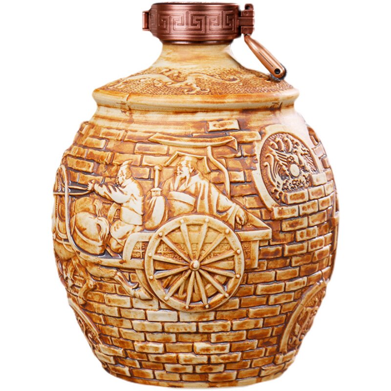 仿古陶瓷酒瓶景德镇高温颜色釉
