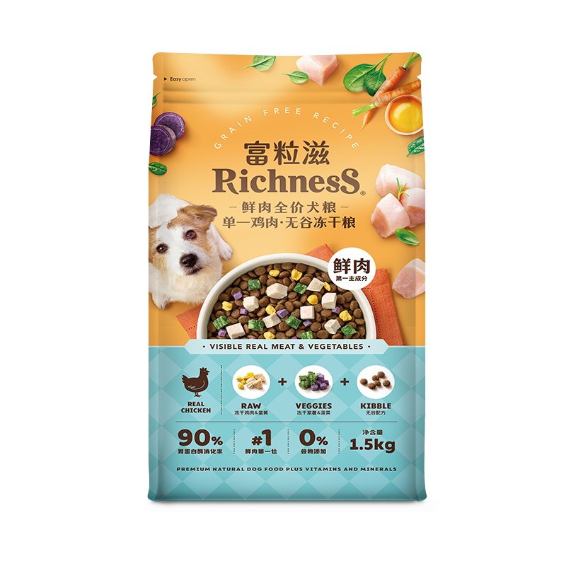 富粒滋鲜肉全价成年期鸡肉