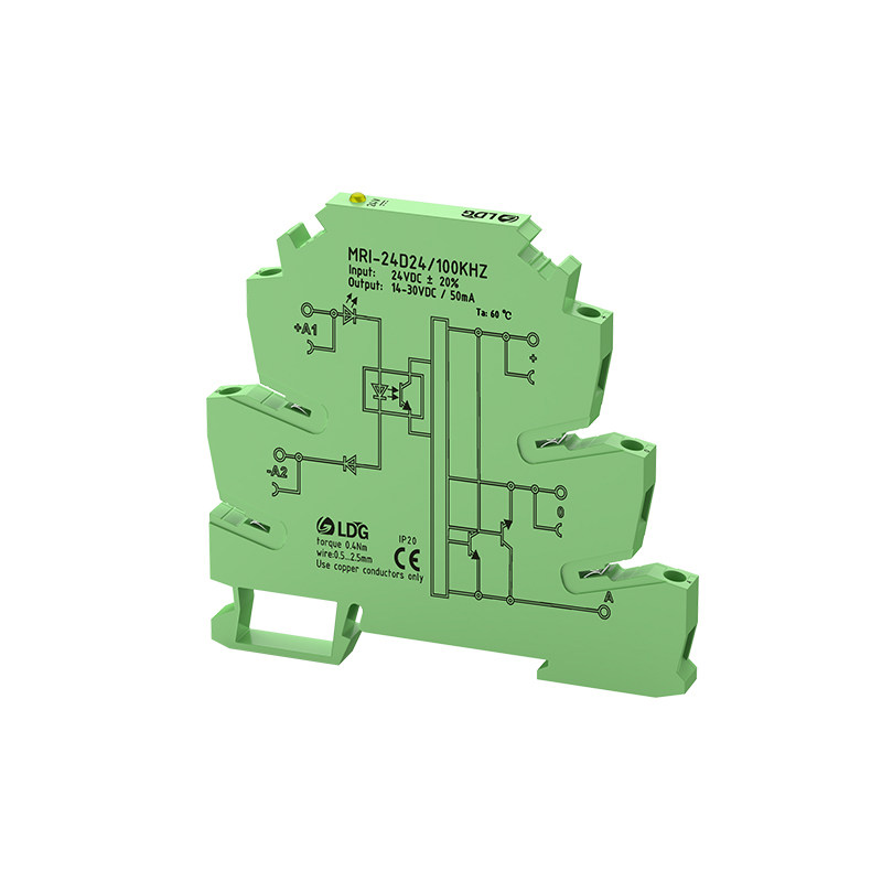 MRI-24D24/100KHZ光耦隔离继电器PLC输入固态脉冲信号抗干扰耦合