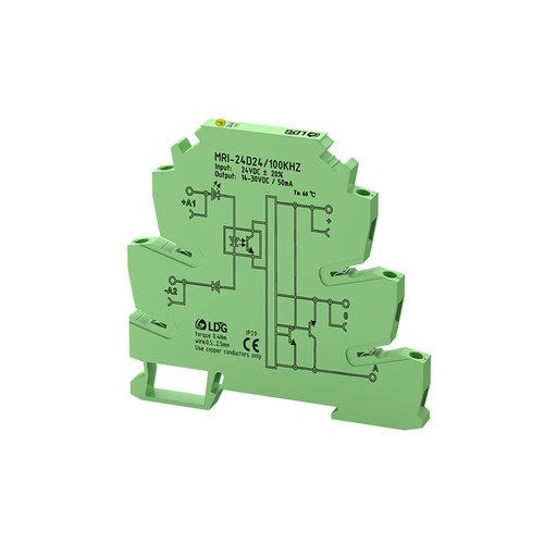 MRI-24D24/100KHZ光耦隔离继电器PLC输入固态脉冲信号抗干扰耦合