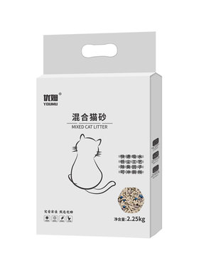 优姆混合猫砂吸水快成团紧实