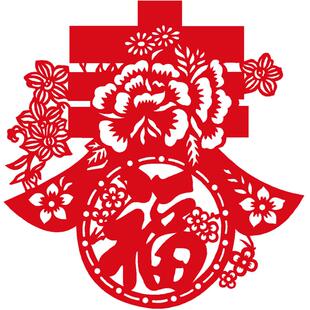 迎春纳福 2026春字窗花剪纸装饰用品春节新年佳印小筑福字门贴福