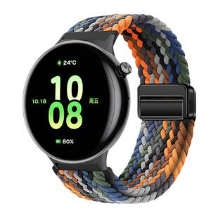 适用于荣耀手表fit/GS5表带编织尼龙磁吸扣腕带荣耀Watch fit新款智能手表运动配件男女时尚透气Honor替换带