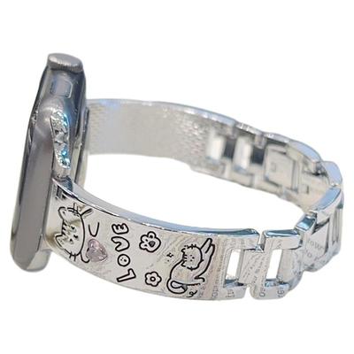 新款金属链条镶钻GT5表带