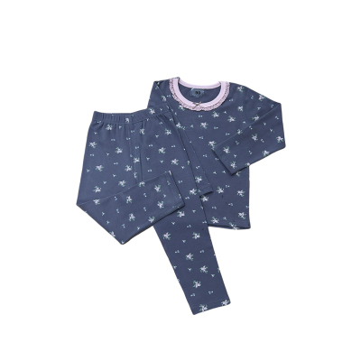 女童秋衣秋裤A类纯棉秋冬加厚