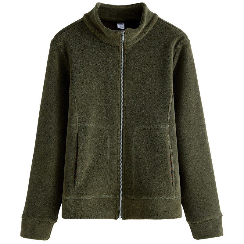 加厚奥粒绒衣外套女秋冬2025新款拉链卫衣保暖摇粒绒双面绒开衫