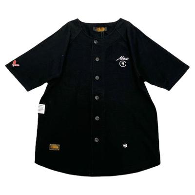 帅气纯棉美式开衫式T恤