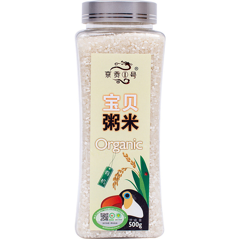 京贡1号有机粥米500g瓶装