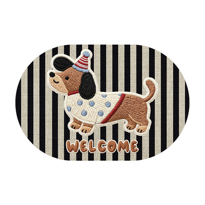 浴室地垫编织纹吸水速干耐脏脚垫