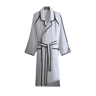 康尔馨小香风浴袍女纯棉浴衣吸水速干五星级酒店高档睡袍高级感