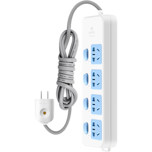 公牛2脚插头排插两项短线学生宿舍插座双头二角眼相延长带线插板