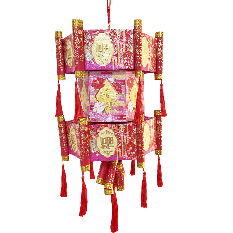 春节手工红包灯笼新年亲子手提灯学生diy宫灯幼儿园花灯制作材料